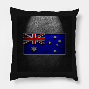 Australian Flag Stone Texture Repost Pillow