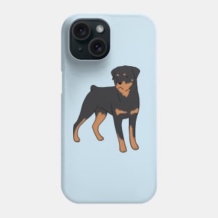 rottweiler illustration Phone Case