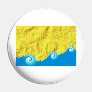 Abstract Sand and Waves Beach Background Pin