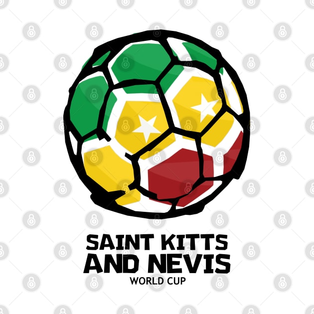 Saint Kitts and Nevis Football Country Flag by KewaleeTee