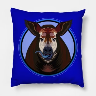 Okapi Circle Pillow