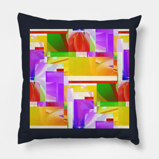 Warm and colorful, with tulips Pillow by TiiaVissak