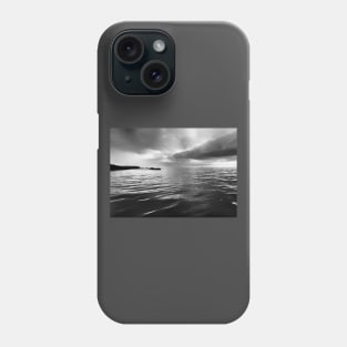 Black and white stormy seascape Phone Case