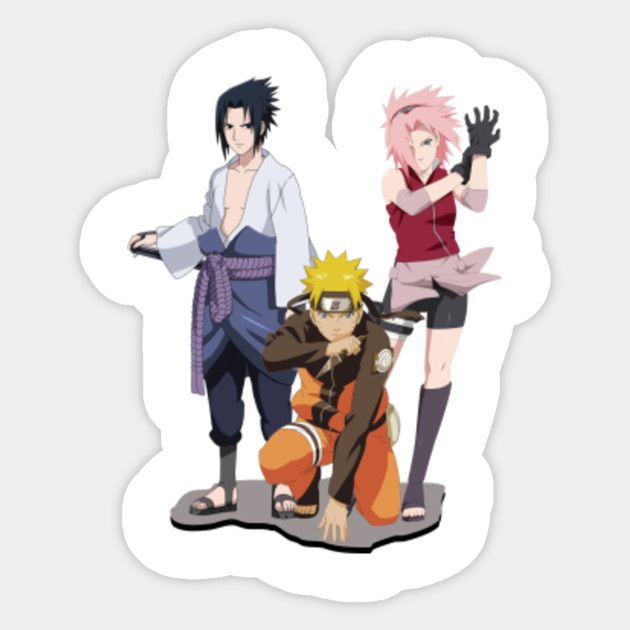 Naruto Sasuke Sakura Team 7 Manga Sticker Teepublic