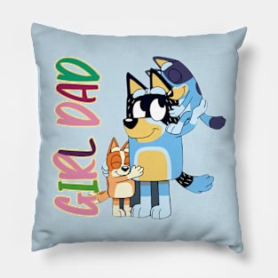 Bluey-Girl-Dad Pillow