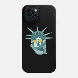 The Statue of Liberty with glasses Phone Case