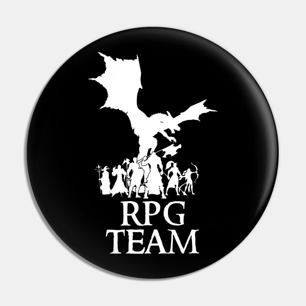 The RPG Team Symbol Print Pin by DungeonDesigns