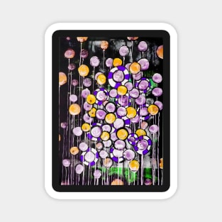 Oil painting colorful bubbles style Magnet