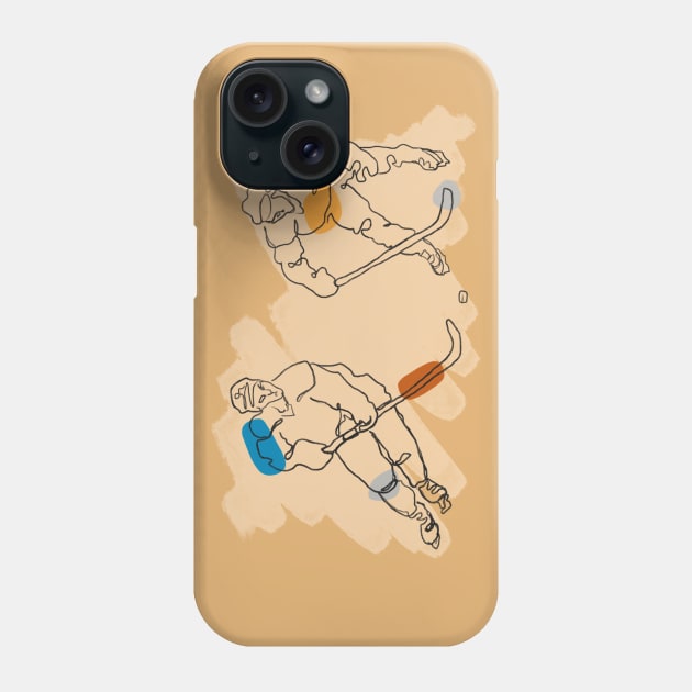 Minimalist hockey game Phone Case by Rainbow Sauce