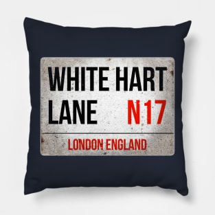 White Hart N17 Sign Pillow