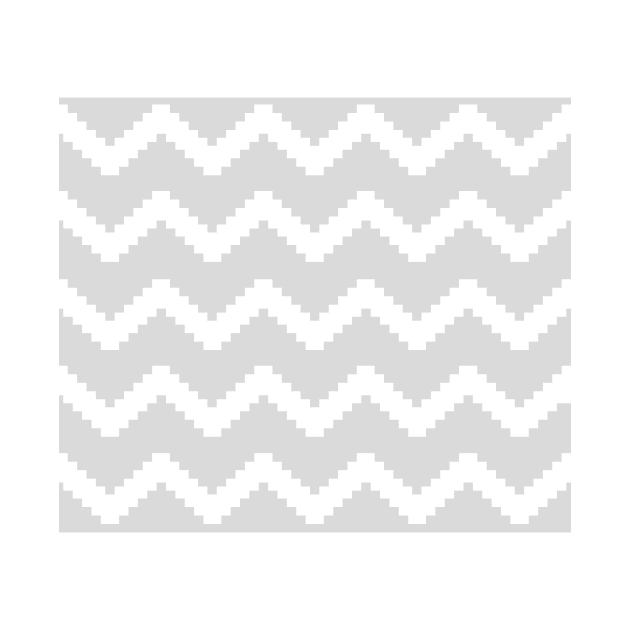 Zigzag geometric pattern - gray and white. by kerens