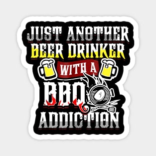 BBQ Beer Lover Fan Enthusiast Grill Master Gift Idea Magnet