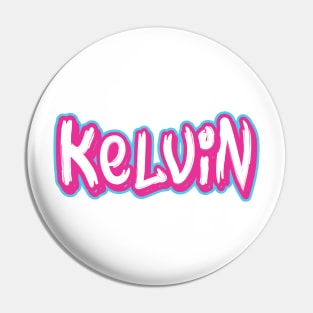 Kelvin Custom Your Name Cute Pin