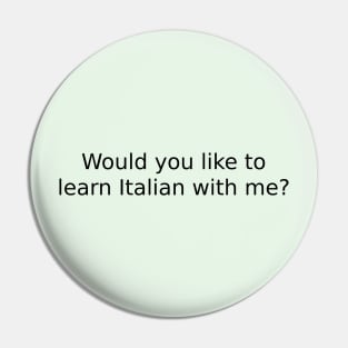 Would you like to learn Italian with me? Pin