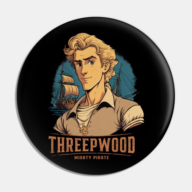 Threepwood - The Mighy Pirate Pin by DesignedbyWizards