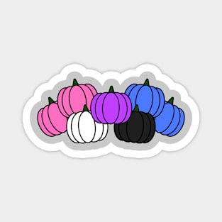 Pride Pumpkins Genderfluid Magnet