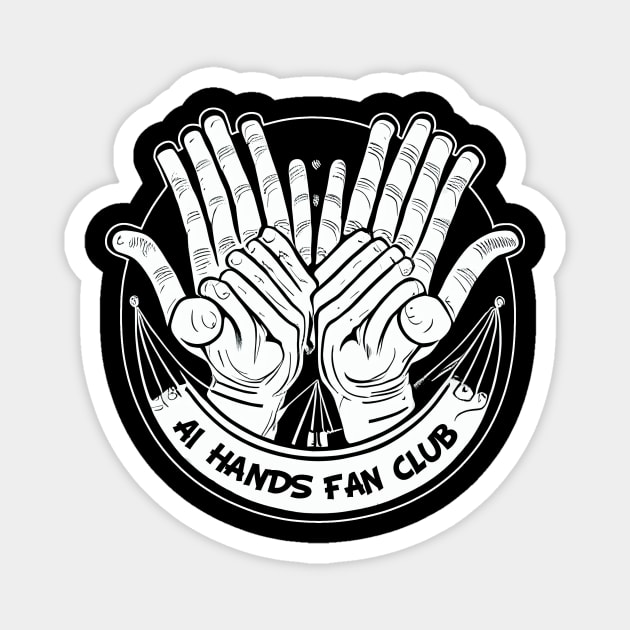 AI Hands Fan Club Magnet by PhilFTW