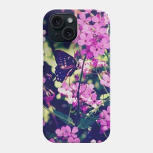 Butterfly and Flowers Phone Case