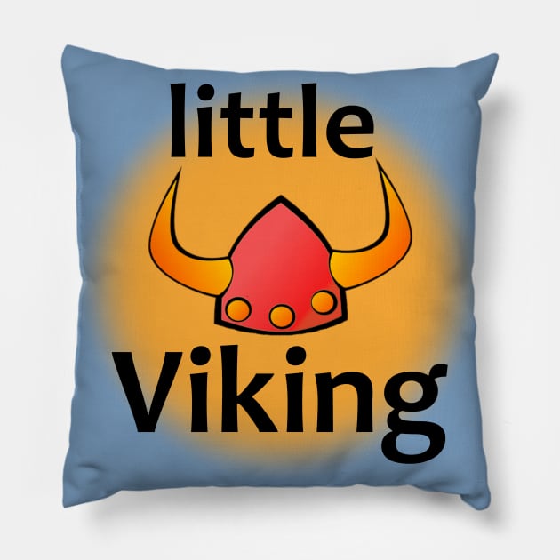 Viking helmet for little vikings Pillow by SpassmitShirts