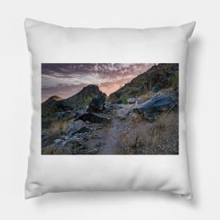 Desert Trail Sunrise Pillow
