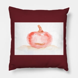 halloween, pumpkin, harvest, food, vegetable, diet, vegetarian, nature, autumn, watercolor, cheerful, head, smile, face Pillow