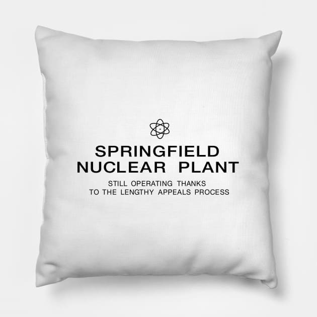 Springfield Nuclear Plant Pillow by saintpetty