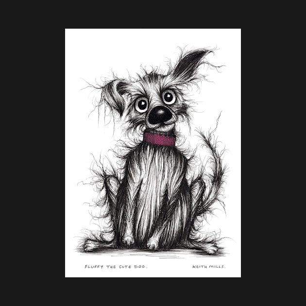 Fluffy the cute dog by Keith Mills