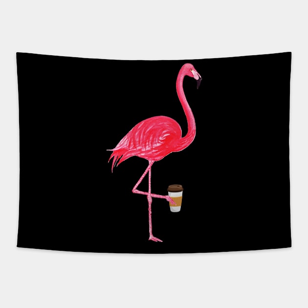 Funny flamingo lover Tapestry by teesumi