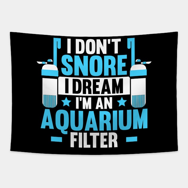 Aquarist Aquaristics Aquarium Hobbyist Fishkeeping Tapestry by Krautshirts