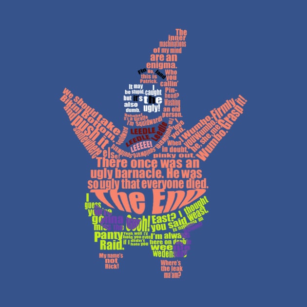 Patrick Star Quote Collage by jingacoo