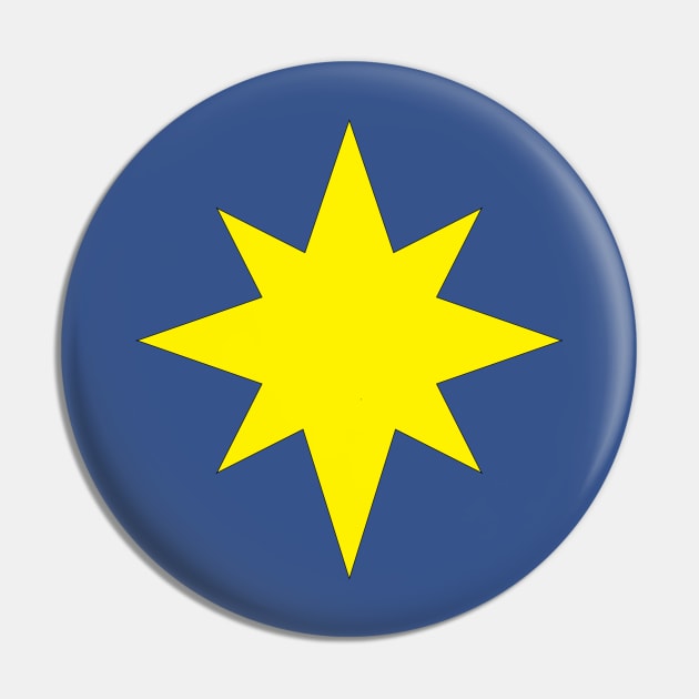 Dazzling star Pin by Next Universe Designs