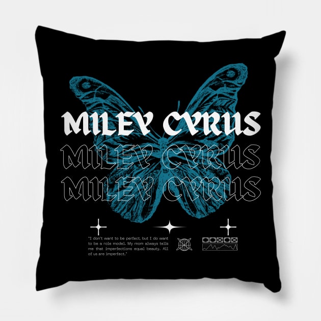 Miley Cirus // Butterfly Pillow by Saint Maxima