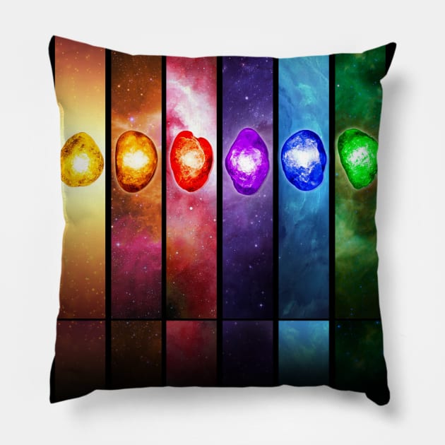 Infinity Stones Pillow by edbertguinto