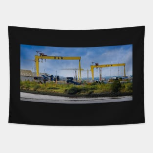 Samson and Goliath Cranes - Industrial Belfast Tapestry