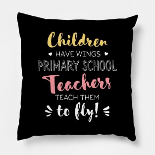 Primary School Teacher Gifts - Beautiful Wings Quote Pillow