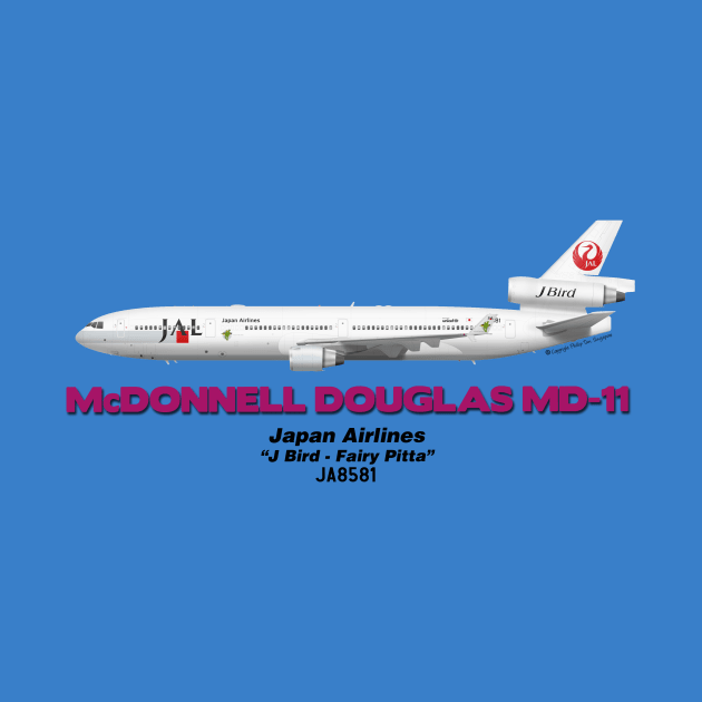 McDonnell Douglas MD-11 - Japan Airlines "J Bird - Fairy Pitta" by TheArtofFlying