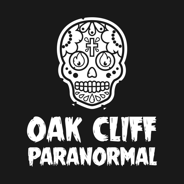 Oak Cliff Paranormal Logo Black and White - Oak Cliff - Kids Hoodie ...