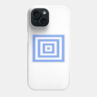 Abstract geometric pattern - blue and white. Phone Case