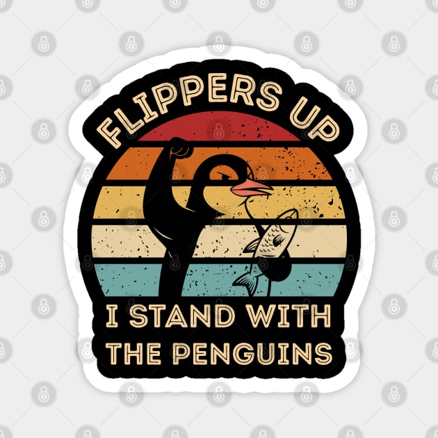 Resist-Penguin Magnet by Creatifly Graphic Tees