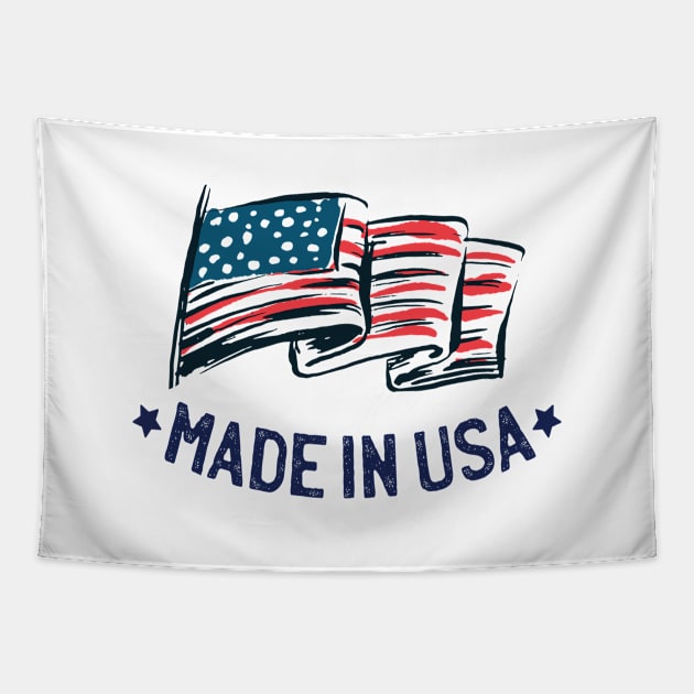 Made in USA United States US Flag Tapestry by Sal71