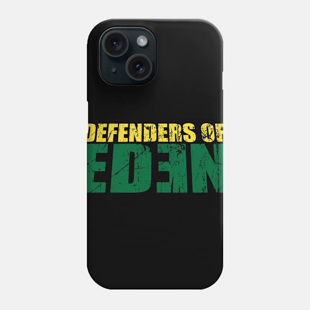 Defenders of Eden logo Distressed Phone Case by Ideasfrommars