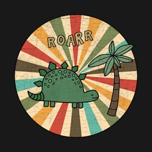 Dinosaur drawing - Retro colors T-Shirt