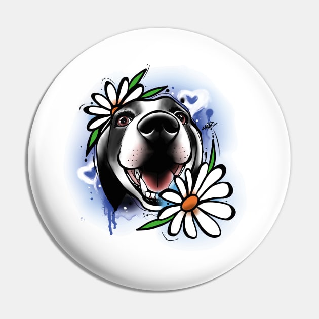 Dog water color Pin by C-Digitalart