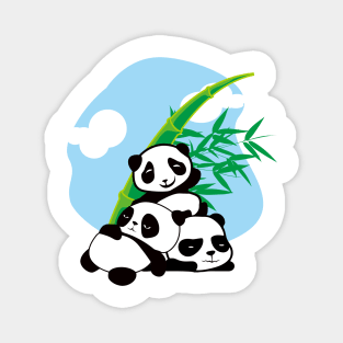 Panda and bamboo Magnet