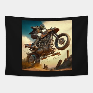 Dirt bike stunt cgi style Tapestry