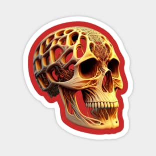 Synthetic mechanical skull t-shirt Magnet