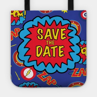 Save the Date Superheroes Tote