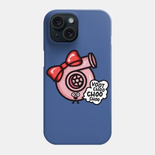 What Does The Cutest (Hearts) Turbo Say - Red Bow Phone Case