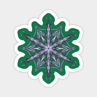 Silver Forest Flakes Magnet