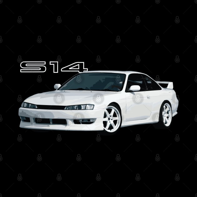 Nissan 240SX (S14) "Kouki" Super White by cowtown_cowboy